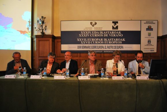 Adam Michnik, Otmar Lahodynsky, Joaquín Almunia, Fran Sevila, Eniko Gyoir, Ramón Perez Maura