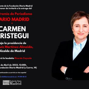 Invitación XIX Premio de Periodismo Diario Madrid