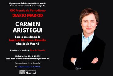 Invitación XIX Premio de Periodismo Diario Madrid