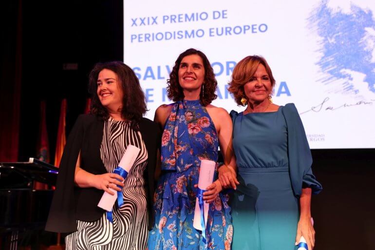 De izq. a dcha.: Laura García, María Carou y Almudena Ariza